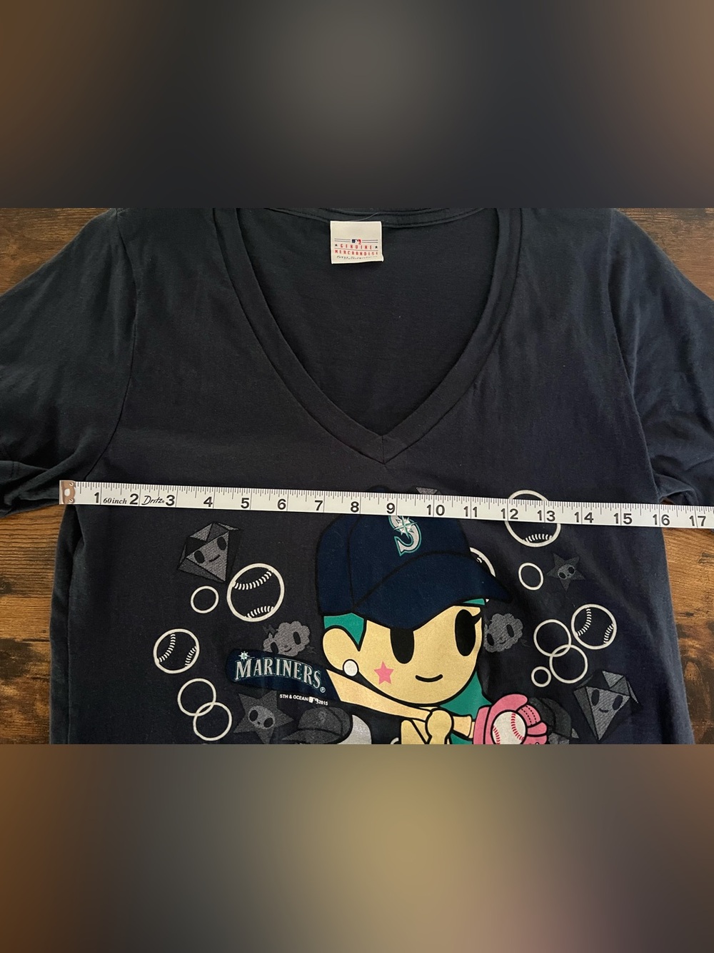 Tokidoki Mariners Mermaid Baseball League Tee XL - Picture 6 of 9